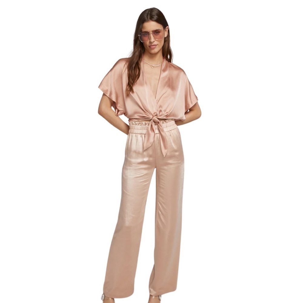 NWT Generation Love THERESA SATIN PANT IN TERRACOTA